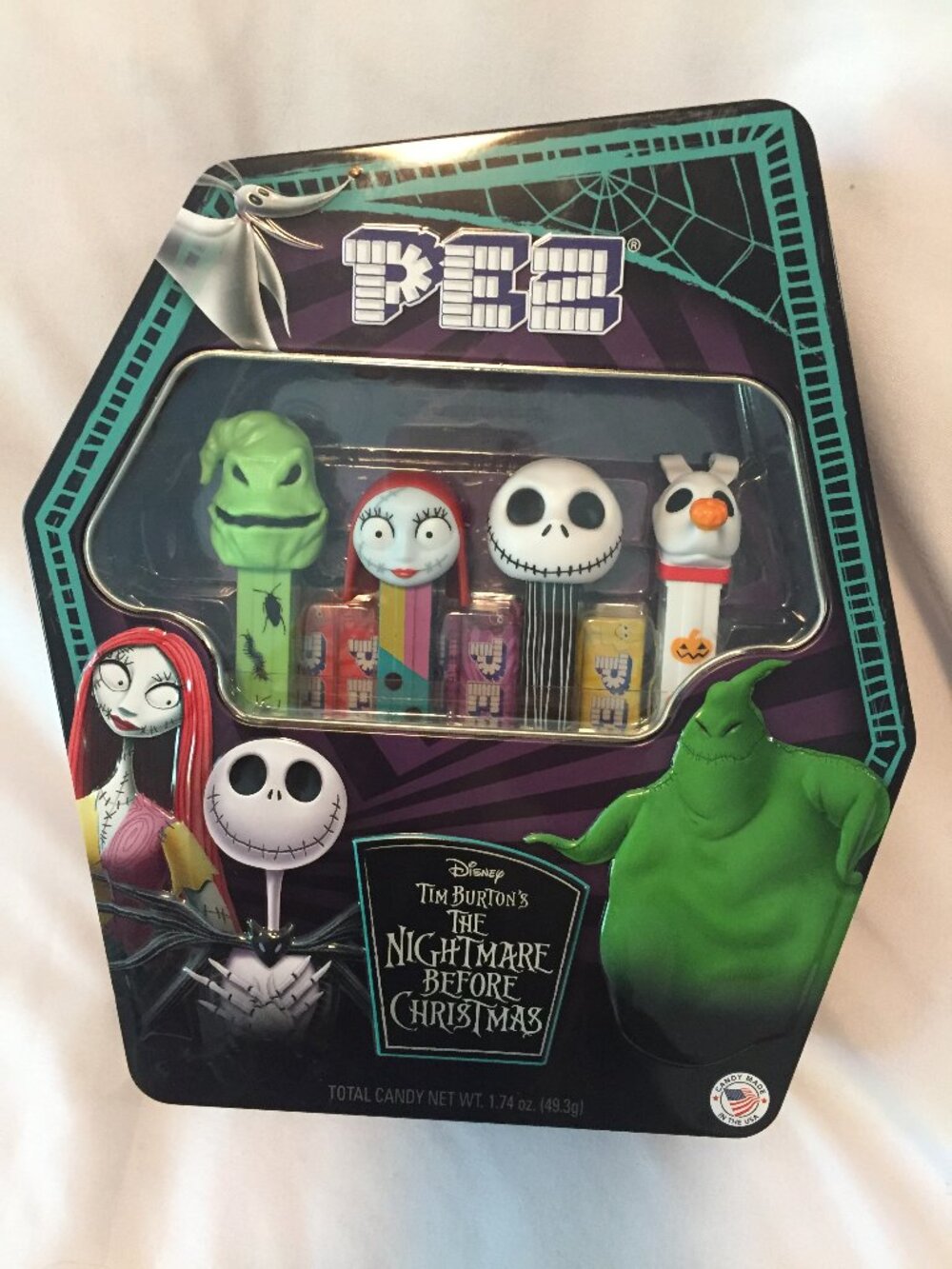 Nightmare Before Christmas Pez Dispensor Tin Set NEW/SEALED